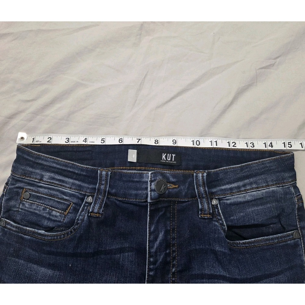 Kut from the Kloth Jeans Womens 8 Blue Connie Fab Ab Ankle Skinny High Rise City - Picture 8 of 10